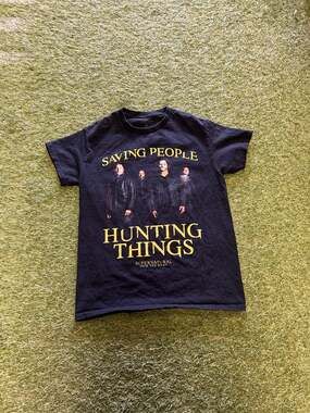 Supernatural Saving People Hunting Things Cast Graphic T-Shirt